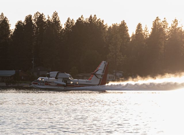 Canadair CL-415 SuperScooper (N389AC) - ð¥ FIGHTING WILD FIRES ð¥ ON EASTERN WASHINGTON JULY 2021