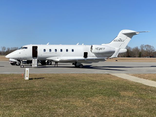 Bombardier Challenger 300 (N538XJ) - Date Taken: December 3, 2021br /Airport: London-Corbin Airport