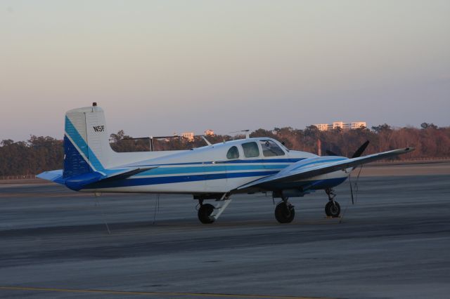 Beechcraft Twin Bonanza (N5F) - 1957 PARKED  BEECH D-50