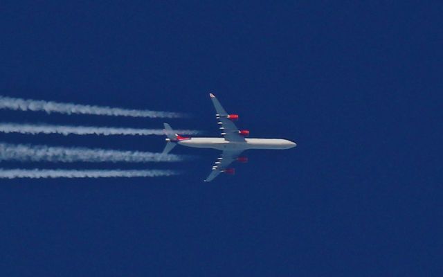 Airbus A340-600 (G-VWIN) - virgin a-340-6 g-vwin 39,000ft ewr-lhr 22/9/14.