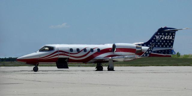 Learjet 31 (N724SA) - Catching some tarmac time is this 1992 Learjet 31A from the Spring of 2022.