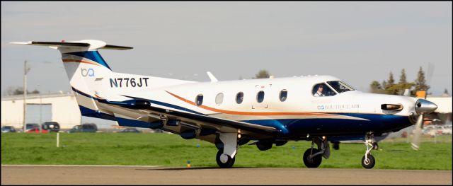 Pilatus PC-12 (N776JT) - Boutique Air 324 departing the Merced Regional Airport (KMCE)