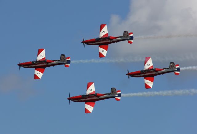 HAWKER DE HAVILLAND PC-9 — - Pilatus PC-9br /The Roulettes, aerobatic display team.br /Photo: 05.05.2013