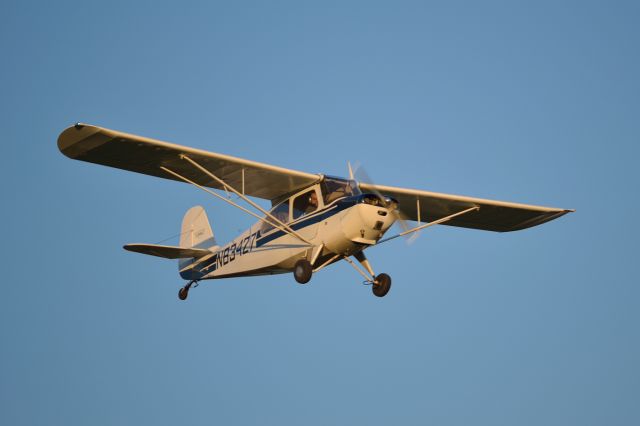 N83427 — - Aeronca 7AC Champ N83427 lines it up for 21L at KLUK. 