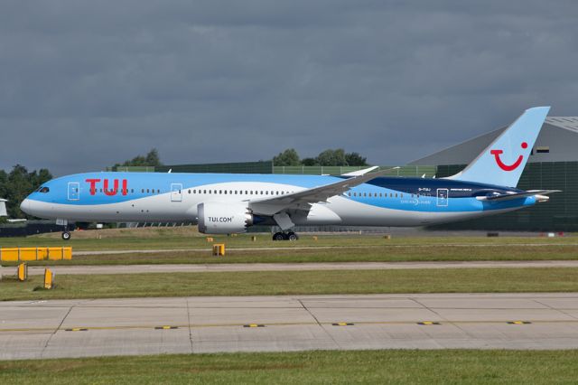 Boeing 787-9 Dreamliner (G-TUIJ) - TOM/TUIs latest baby departing as TOM2700 to LCA. 3 July 2016