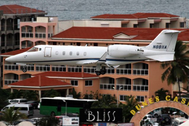 Learjet 60 (N8811A) - From the Sonesta Hotel