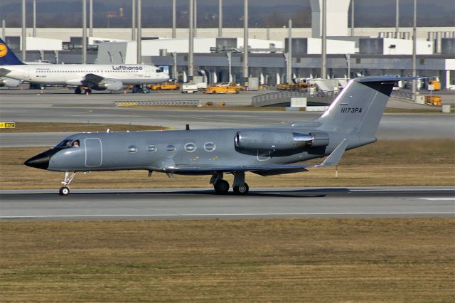 Gulfstream Aerospace Gulfstream 3 (N173PA) - Gulfstream III  Phoenix Air ex Danish Airforce  EDDM Munich Airport Germany  17.January 2011