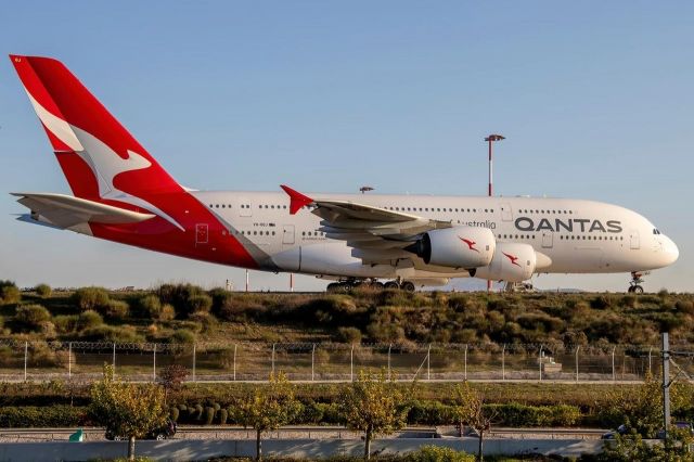 Airbus A380-800 (A380) - A very rare picture in Athens after an urgent landing for a sick passenger 