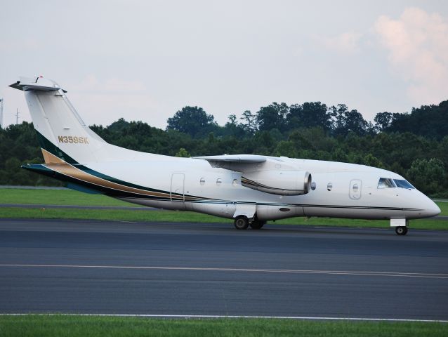 Fairchild Dornier 328JET (N359SK) - ULTIMATE JETCHARTERS LLC returning from the Brickyard 400 at KJQF - 7/28/13