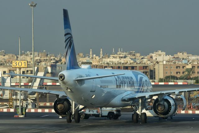 Airbus A321neo (SU-GFU) - 25th August, 2024: Parked on the ramp at Terminal 3 in Cairo prior to operating flight MS 651 to Riyadh's King Khaled International Airport