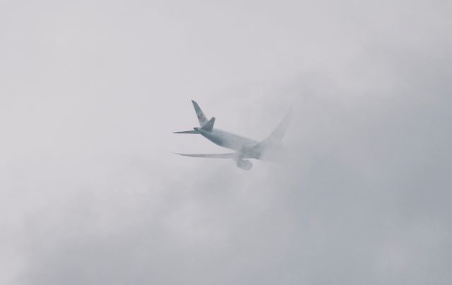 UNKNOWN — - Into the cloud. This AC Dreamliner vanishes into a cloud in the skies above Coquitlam, BC on final approach to YVR.