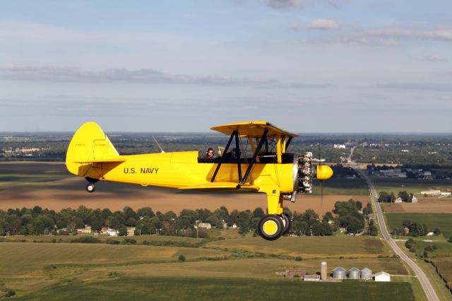 N54896 — - Enjoying a beautiful day from an open cockpit!