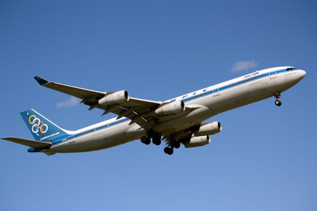 Airbus A340-300 (SX-DFA) - Olympic Flight#423 Arriving Lester B.Pearson Intl Airport,CYYZ/YYZ