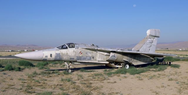 Grumman EF-111 Raven (66-0047) - Flashback to 2016 ~~~br /General Dynamics - Grumman EF-111A Raven in 2016 while still being rebuilt. Since this photo was taken, restoration work has been completed and the aircraft is now on public display performing "gate guard' duty at the entrance to the small airport.