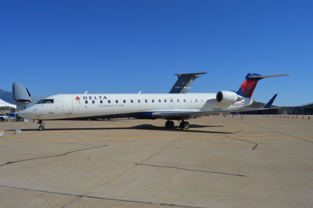 Canadair Regional Jet CRJ-700 (N762SK) - On display at the 2018 Utah Air Show - Warriors Over the Wasatch. Operated in and out of Hill AFB as SKW1972 for the show. Not every day one gets to see a commercial airliner on an Air Force base!