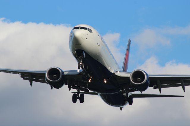 Boeing 737-700 — - Last few hundred yards before touchdown on runway 30 L MSP.