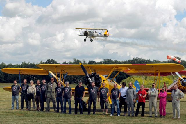 Boeing PT-17 Kaydet (D-EQXL) - All Pilots, group photo.