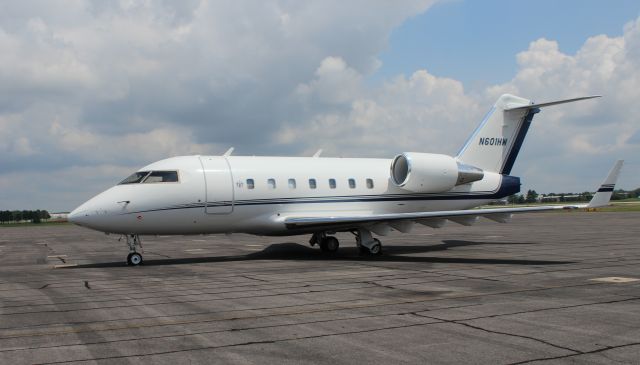 Canadair Challenger (N601HW) - Canadair CL-600 Challenger on the ramp at Carl T. Jones Field, Huntsville International Airport, AL - August 8, 2016 