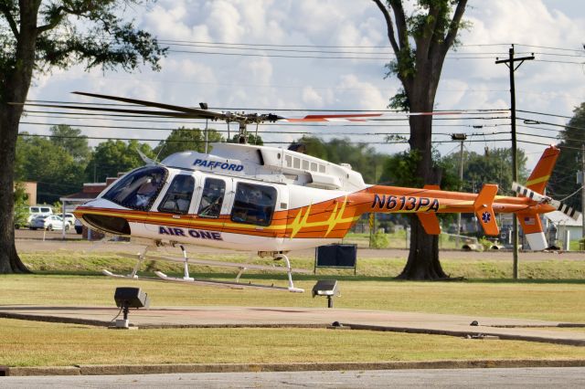 Bell 407 (N613PA) - Pafford Air One Delta departing Bolivar Medical Center 