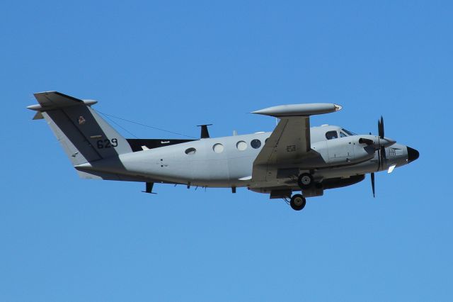 Beechcraft Super King Air 200 (IAF629) - Beechcaft King-Air number 629 at take-off runway 03, picture date 02/2015.