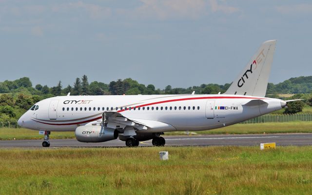 EI-FWA — - cityjet ssj 100-95b ei-fwa dep shannon 3/6/16.