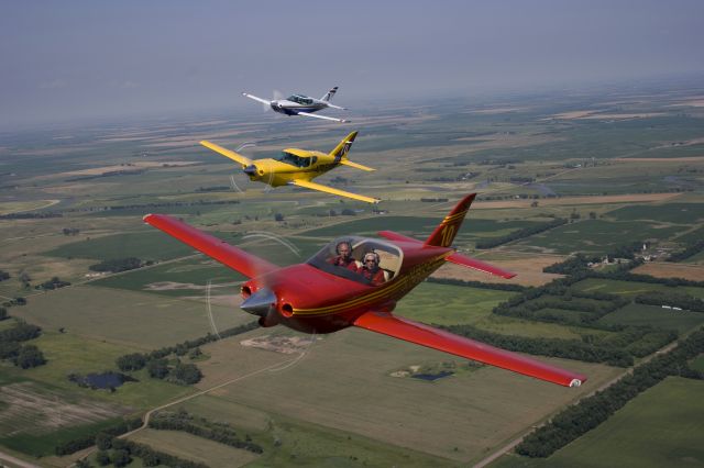 Swearingen SX-300 — - Three Swearingen SX300s over Mitchell, south Dakota prior to the 2009 running of the AirVenture Cup Cross Country Race.