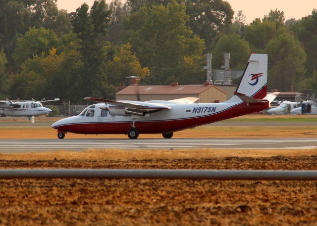 Rockwell Turbo Commander 690 (N9175N) - KRDD - Aug 18th, 2015 - shows 1973 Aero Commander 690 C/N 11071 departing Redding after helping with fire fighting efforts in 2015.