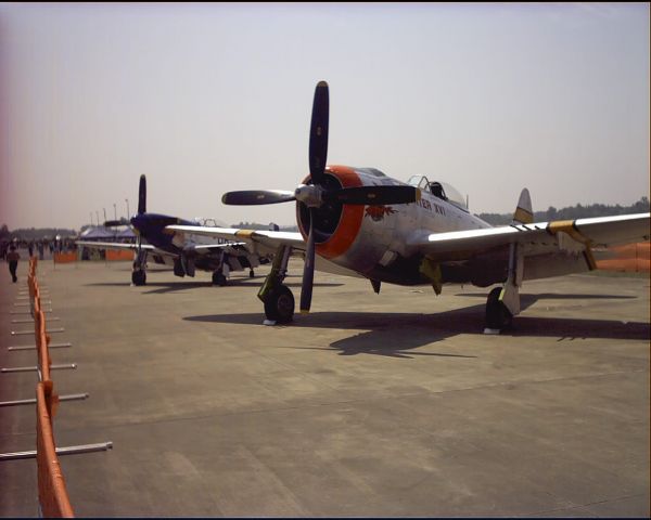 N9246B — - The famous P-47 Hun Hunter at the 2003 Tupelo Air Show.