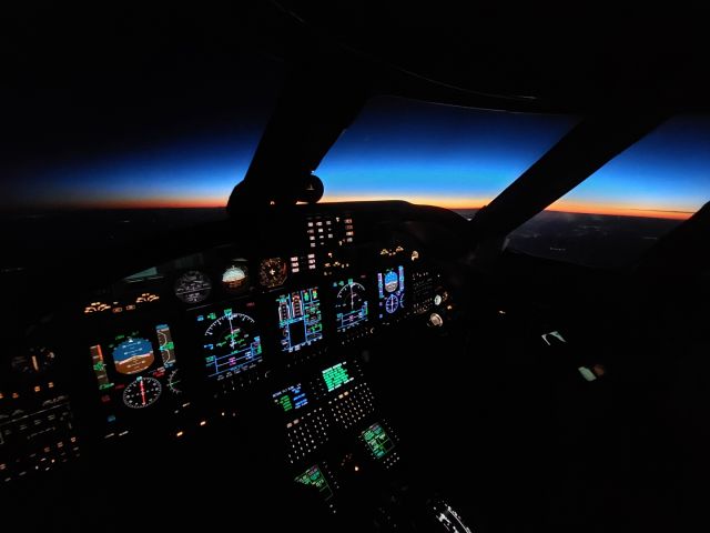 N751XJ — - Sunrise at 45,000 feet