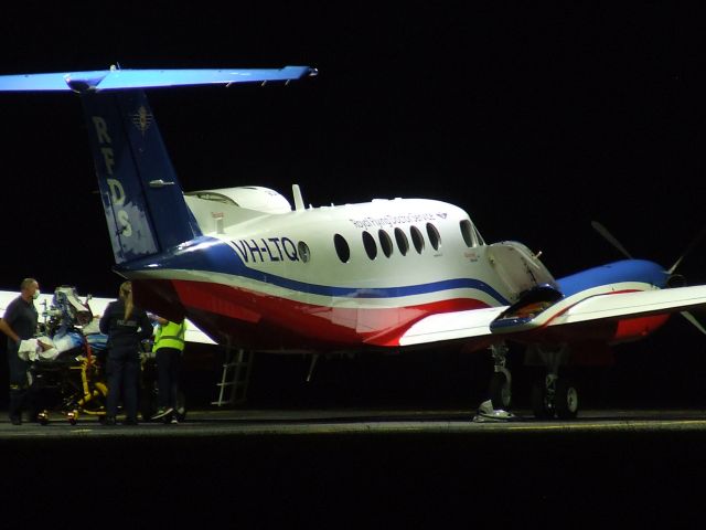Beechcraft Super King Air 200 (VH-LTQ) - RFDS Beech Super King Air 200C VH-LTQ BL-170 at Wynyard Airport 26 April 2023.