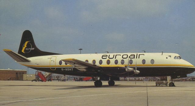 VICKERS Viscount (G-AOHT) - scanned from postcardbr /euroair