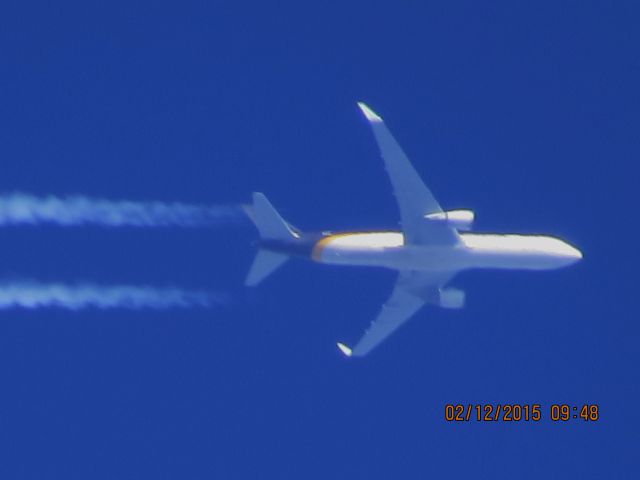 BOEING 767-300 (N334UP) - United Parcel Service flight 2958 from PHX to SDF over Southeastern Kansas at 37,000 feet.