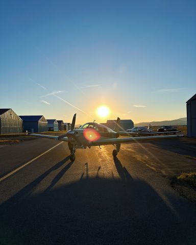 Beechcraft Bonanza (33) (N5871S) - Golden Hour