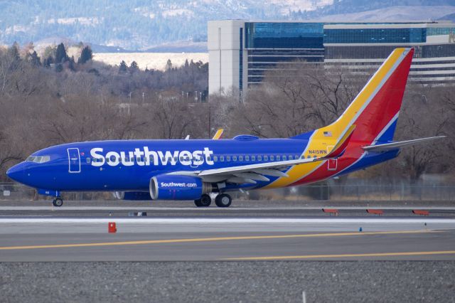 Boeing 737-700 (N415WN) - SWA2194 - RNO to HOU - 25 Nov, 2020