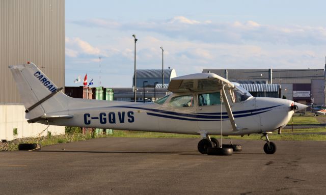 Cessna Skyhawk (C-GQVS) - After a long day, resting at CYRQ.