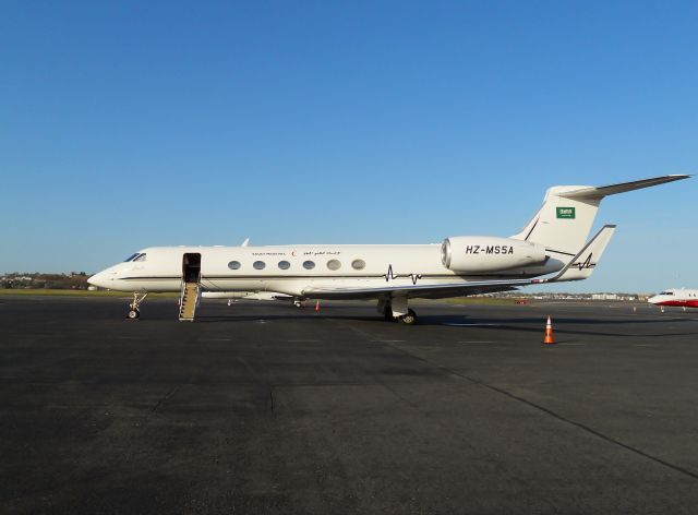 Gulfstream Aerospace Gulfstream IV (HZMS5A) - Saudi Medevac on the Signature ramp @ KBOS Logan