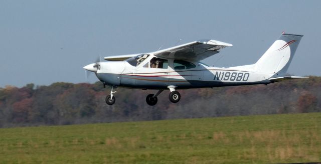 Cessna Cardinal (N19880) - Shortly after departure is this 1977 Cessna 177B Cardinal in the Autumn of 2023.