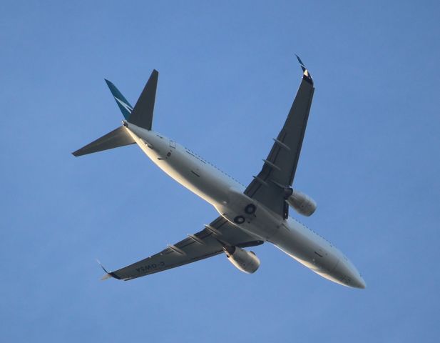 Boeing 737-800 (C-GWSA) - Taken from my backyard in Leaside