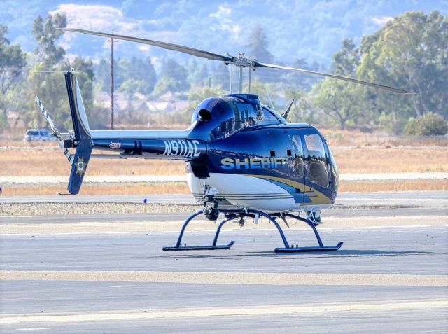 Bell 505 (N911AC) - Alameda County Sheriff Dept's Bell 505 at Livermore Municipal Airport, Livermore CA. October 2020