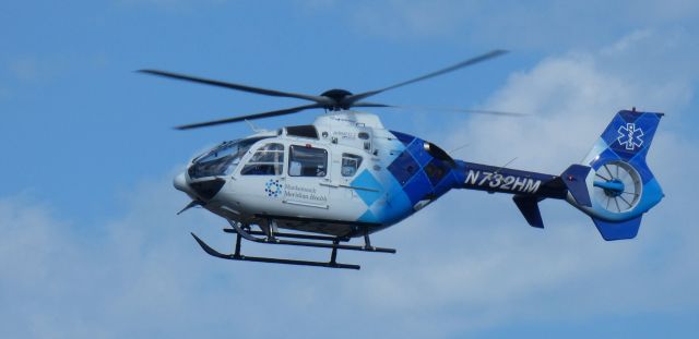 Eurocopter EC-635 (N732HM) - Making a low pass is this 2006 Air Methods Eurocoper EC135-P2 in the Autumn of 2024.