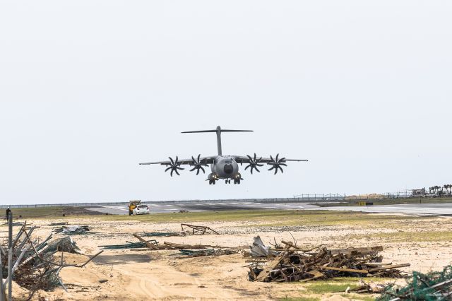 AIRBUS A-400M Atlas (F-RBAG) - CTM name villa de Cambrai registered as F-RBAG seen landing at St Maarten.