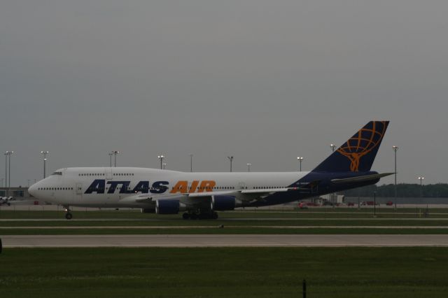 Boeing 747-400 (N464MC) - Photographed with a Canon Digital Rebel and a 300mm zoom lens.