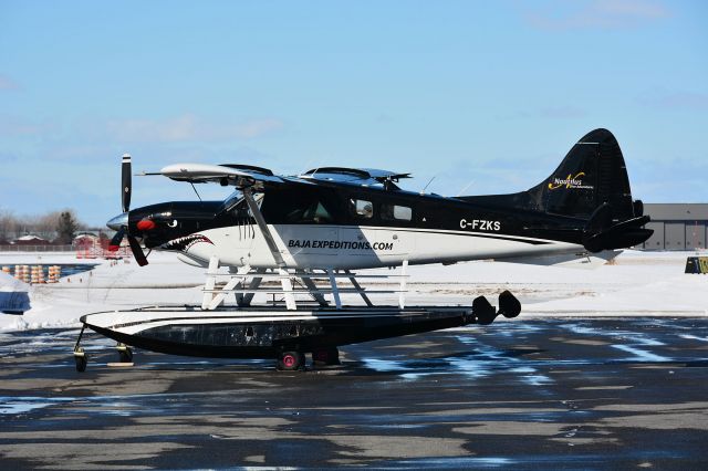 De Havilland Canada DHC-2 Mk1 Beaver (C-FZKS) - Visiting CYHU on 08-03-2022.