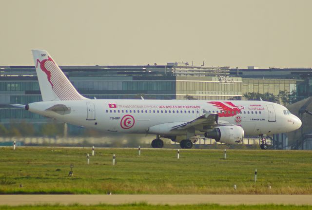 Airbus A320 (TS-IMP) - A320 von Tunisair auf dem Weg nach Monastir, am 17.10.2018.