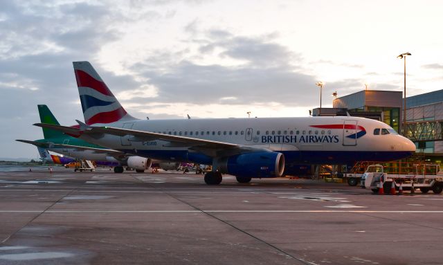 Airbus A319 (G-EUOD) - British Airways Airbus A319-131 G-EUOD in Belfast City Airport