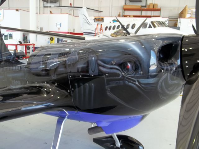 N202MR — - $60,00 Paint Job on a $30,00 Airplane. "Primal Fear" in hanger at Spitfire Aviation, Concord, N.C.,