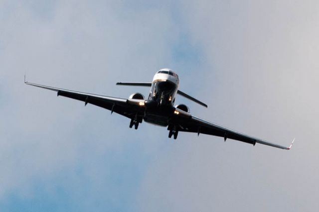 — — - 12/9/12:  Global Express N700GX on short final approach over Miami Lakes enroute to runway 9L at Opa-locka Executive Airport, Florida after a nonstop flight from London-Luton.