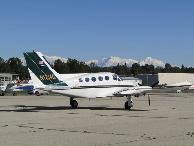 Cessna Chancellor (N1214G) - Parked on the ramp 