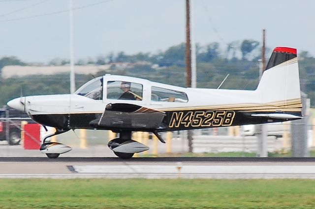 Grumman AA-5 Tiger (N4525B) - I believe that's Jay at the controls as he rolls down 17L in Austin.