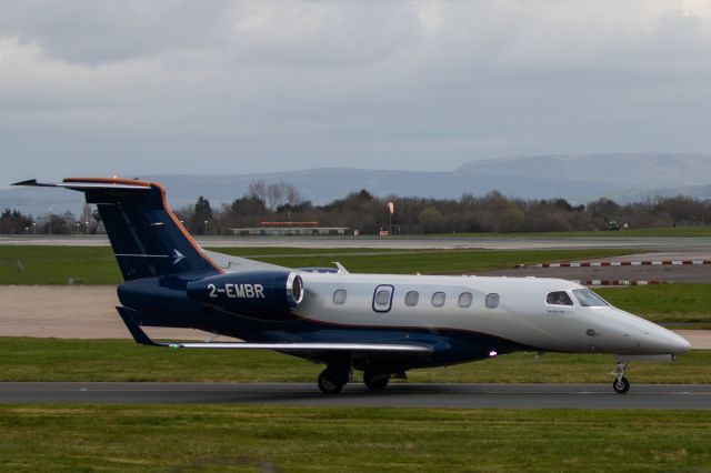 Embraer Phenom 300 (2-EMBR) - Embrear EMB-505 Phenom 300 Registration 2-EMBR (ICAO24 43ED51). Taxis at Manchester Airport Airport 26th March 23.
